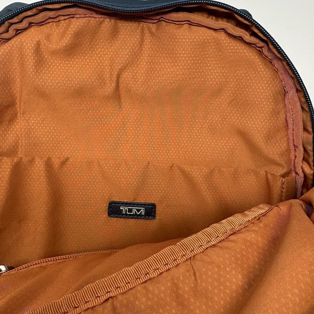 TUMI Navy Blue Nylon Backpack Laptop Travel School Everyday Bag Unisex